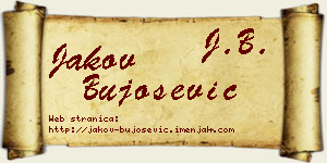 Jakov Bujošević vizit kartica